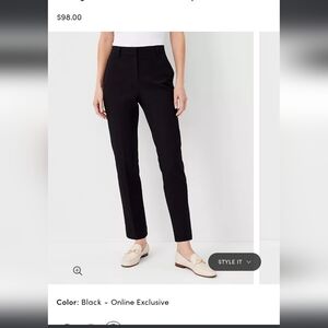 Ann Taylor dress pants black trousers sz 10
